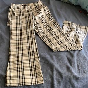 Plaid dress pants